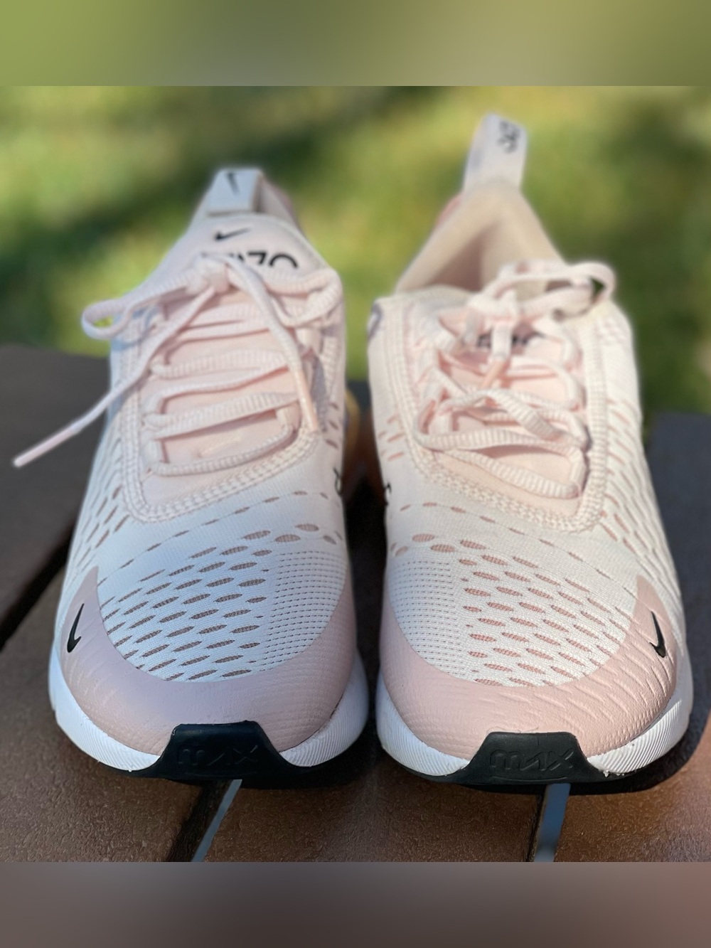 Nike Air Max 270 Pink White Black Women’s Sneakers Size 7.5 - Picture 3 of 8